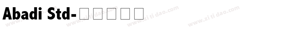 Abadi Std字体转换